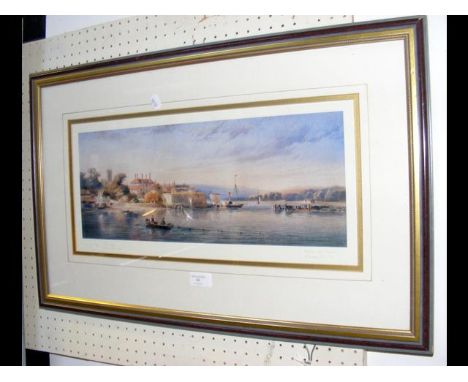 AFTER WILLIAM GRAY - coloured Limited Edition print "Off Yarmouth"  
