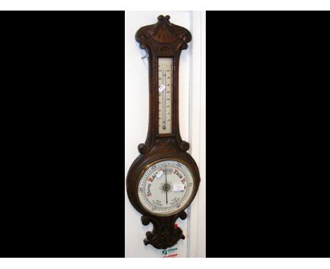 A barometer/thermometer 