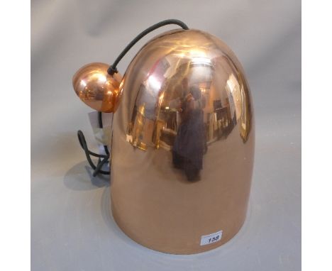 A Tom Dixon copper ceiling light 