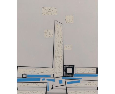 Mexican, 1915-2000Paisaje, 1979Signed and dated Gerzso 79 (lr), inscribed as titled (ll)Ink, paper collage and serigraph on p