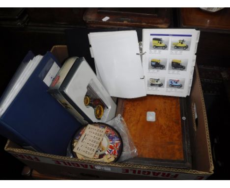 A CORGI MODEL 'FOWLER B6 SUPER LION SHOWMAN'S ENGINE' (boxed),  and a Victorian workbox containing cottons and sundries