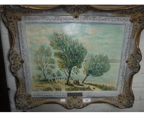 R STANDISH SWEENEY: From the Nothe - Weymouth, oil on canvas, in moulded frame