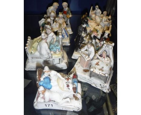 A COLLECTION OF EIGHT CERAMIC FAIRINGS