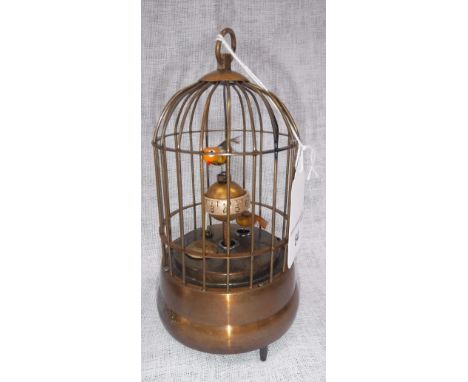 A VICTORIAN STYLE AUTOMATON BIRD-CAGE