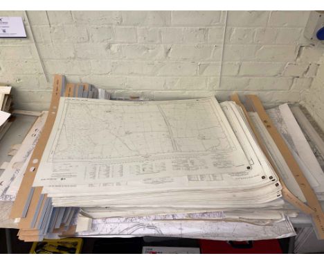 Large collection of North of England Ordnance Survey maps and three boxes of collectors guides.