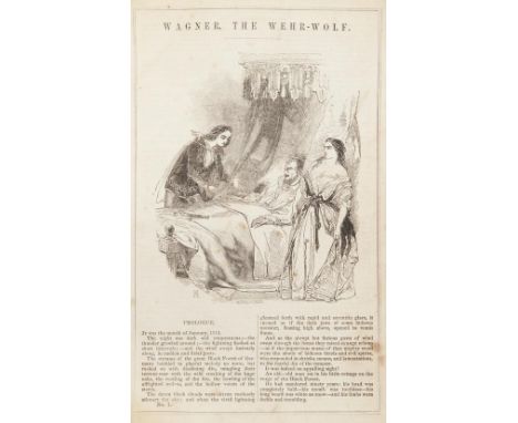 WAGNER THE WEHR-WOLF by Reynolds.  This copy is lacking title page/ publishing details, circa mid Victorian and follows the s