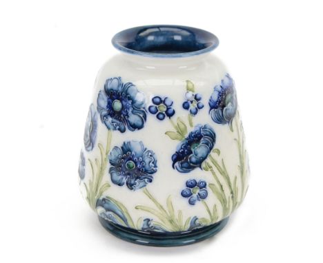 William Moorcroft for James Macintyre & Co Florian Ware vase in Poppy pattern, with painted and printed mark beneath, H10cm 
