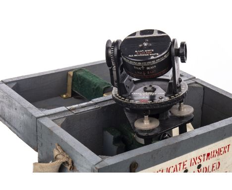 BOXED WWII ASTRO COMPASS MKII, 6.A/11740, with fitted case