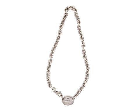 Tiffany &amp; Co. A silver necklace, 34cm l, maker's marks, 55g Light scratches from wear