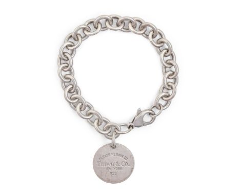 Tiffany &amp; Co. A silver bracelet, 18cm l, maker's marks, 37g Slight scratches from wear