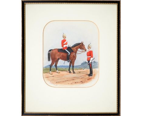 Richard Simkin (1840-1926) – Uniforms of the British Army, four, all signed, three dated 1865, ’79 or ’85, one inscribed 59th