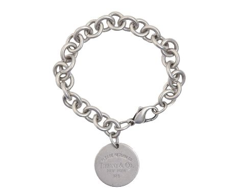 Tiffany &amp; Co. A silver bracelet, 18cm l, maker's marks, 36g Slight scratches from wear