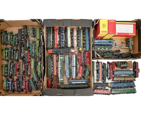 Model railways. A quantity of Hornby, Tri-ang, Lima and other diesel and steam locomotives and tenders, some with boxes Condi
