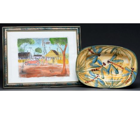 "Pro" Hart MBE (1928-2006) - "Fill Her Up Mate" Broken Hill, lithograph in colour, signed by the artist in pencil, inscribed 