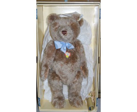 A boxed Steiff 'as-new' 1951 replica teddy-bear, serial number 408427