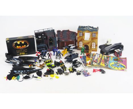 Batman DC Comics Vintage Toys Collection including figures, Wayne Manor, vehicles, accessories, comics, game and advertising 