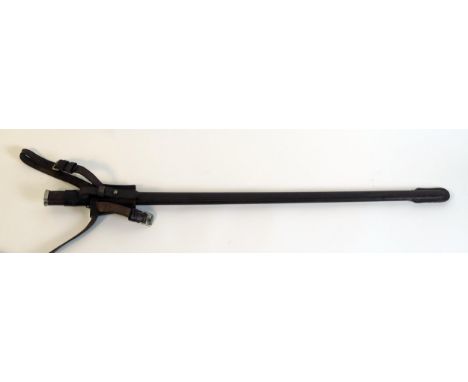A leather bound scabbard and hangar. 