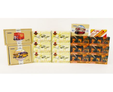 Matchbox Collectibles Models of Yesteryear Fire Engine Series and The Age of Steam Series together with Corgi Classics - all 