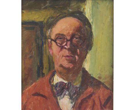 Attrib. Piero Sansalvadore (Italian 1892 - 1955) Self Portrait, oil on board, 44 x 34cm, F &amp; G