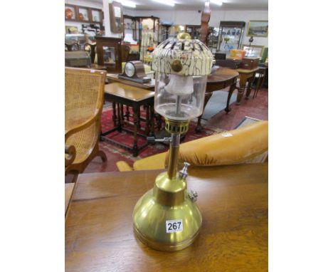 Brass oil lamp
