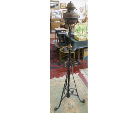 Adjustable stand & oil lamp