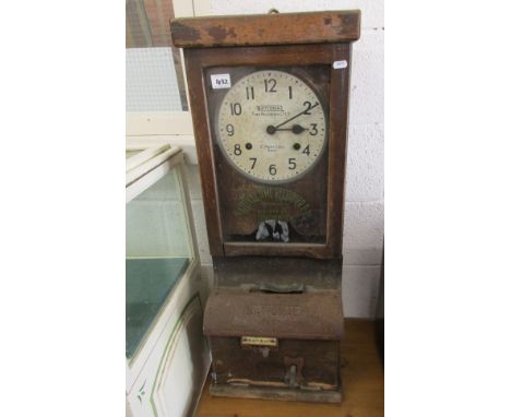 Vintage 'Time Recorder Co Ltd' clocking in machine