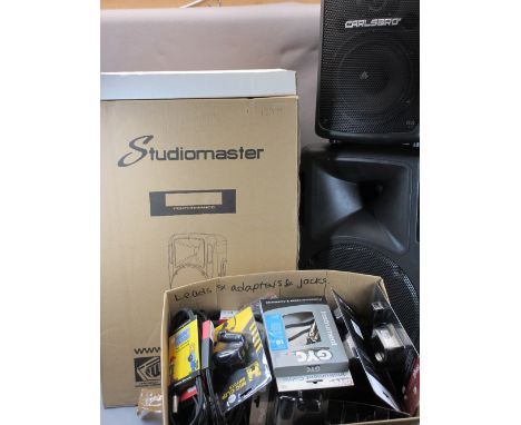 *MUSIC SHOP STOCK - new Studio Master Drive 12 passive speakers (2), CXXS 16 Studio Master channel mixer, Carlsbro Gamma 8/15