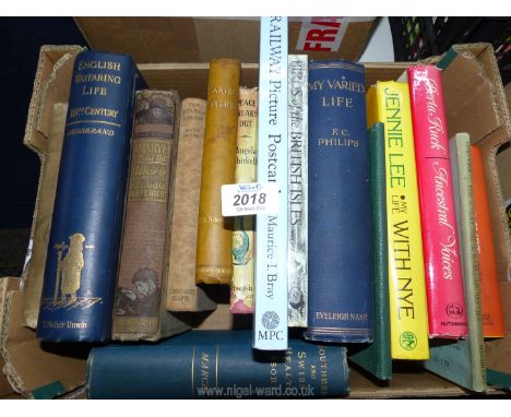A small quantity of books to include The Golden Arrow, Peace breaks out and My varied life by F.C. Phillips.