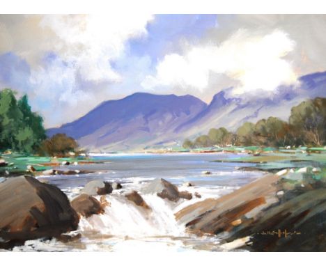 GEORGE K. GILLESPIE RUA (1924-1996)At GlenorchySigned, oil on board, 29cm x 39cm.   ARR