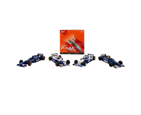 u.a. MINICHAMPS 4 Rennfahrzeuge und 1 Flugzeugmodell, Maßstab 1:18- 1:72, darunter die Formel 1 Fahrzeuge "Ligier JS Honda", 