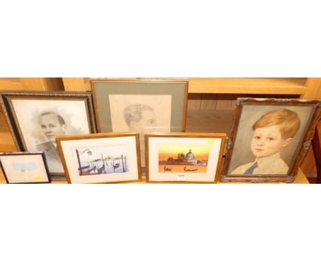 *Assorted pictures to include Marcus - head and shoulders portrait of a young Clinton Charles Donald Cory; together with two 