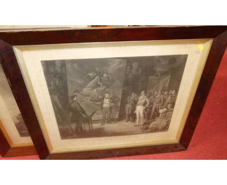 After Sir George Hayter - The Coronation of Her Most Gracious Majesty Queen Victoria, monochrome engraving, 65 x 91cm, housed