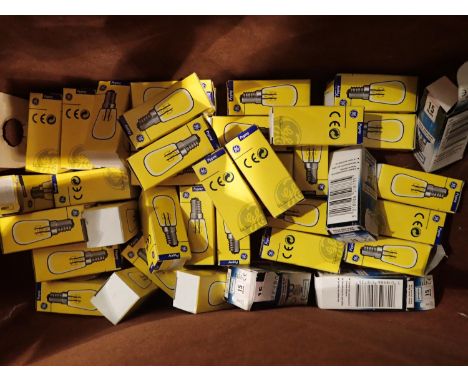 Quantity of small screw light bulbs. Not available for in-house P&amp;P, contact Paul O'Hea at Mailboxes on 01925 659133 