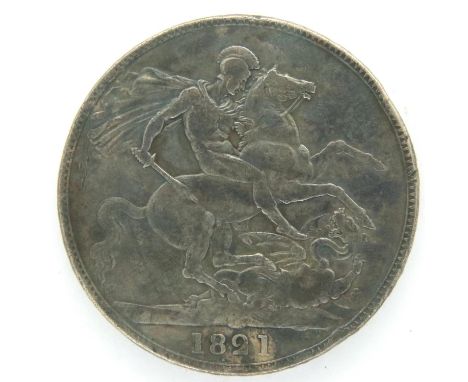 1821 silver crown of George IV. P&amp;P Group 1 (£14+VAT for the first lot and £1+VAT for subsequent lots) 