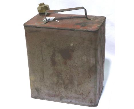 WWI British Army Flimsy fuel can with broad arrow on handle. P&amp;P Group 3 (£25+VAT for the first lot and £5+VAT for subseq