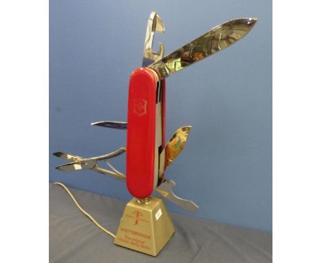 'Victorinox the original Swiss Army knife' shop advertising display stand in working order 