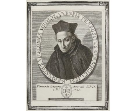 Galeotti,N.: Ritratti de prepositi generali della Compagnia de Gesu... 2. ed. Rom, Bernabo e Lazzarini für Monaldini 1759. Fo