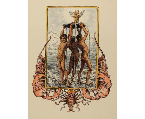 Thoma, Hans: (1839 Bernau - Karlsruhe 1924). Meerwunder. Lithogr., um 1910. 25,5 x 19 cm, Blgr. 33 x 28 cm. Mit Monogr. in de
