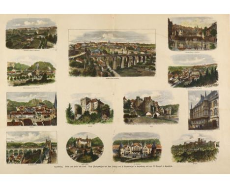 Luxemburg.: Carte du Duche de Luxembourg, dans laquelle on trouve la partie Meridionale &amp; limitrophe de la Seigneurie de 