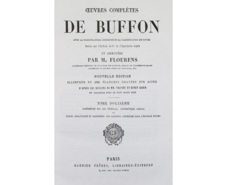 Buffon,(G.L.L.de).: Oeuvres completes. Avec la nomenclature Linneenne et la classification de Cuvier. Revues sur l'ed. in 4° 