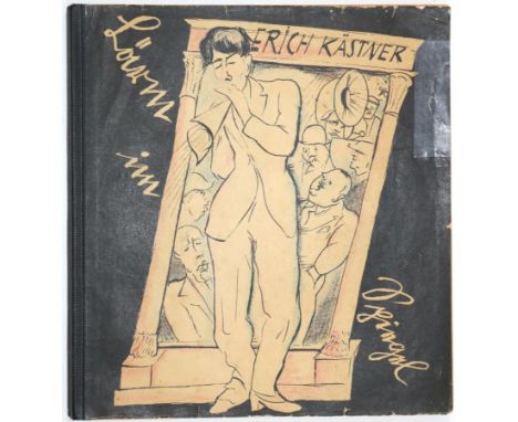 Kästner,E.: Lärm im Spiegel. Lpz. u. Wien, Weller 1929. Kl.4°. Mit zahlr. Textvign. von R. Grossmann. 110 S., 1 Bl. Vlg.-Anz.