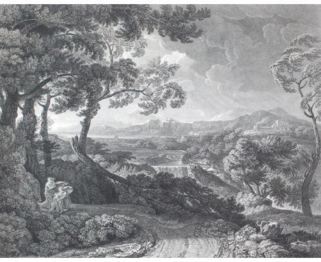 Gmelin, Wilhelm Friedrich: (1760 Badenweiler - Rom 1820). Il Temporale del Pussino. Kupferstich n. Gaspard Poussin (eig. Gasp