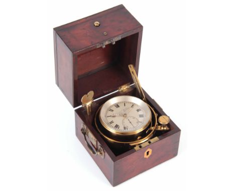 PARKINSON &amp; FRODSHAM, CHANGE ALLEY, LONDON. No. 234. A RARE EARLY 19TH CENTURY MARINE CHRONOMETER OF SMALL PROPORTIONS ha