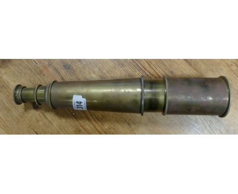 32" four drawer brass telescope 