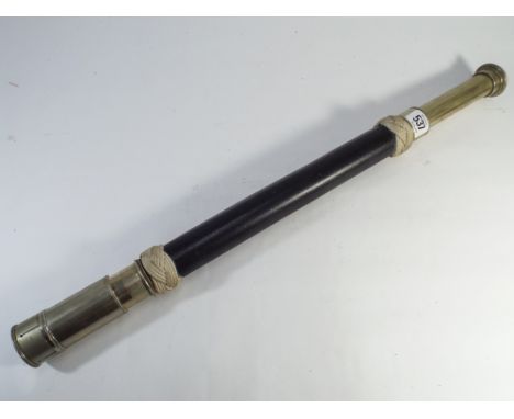 Whyte Thomson & Co, Hope Street, Glasgow telescope - measures 63cm when extended