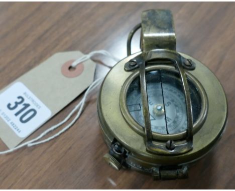 Small brass marching compass 