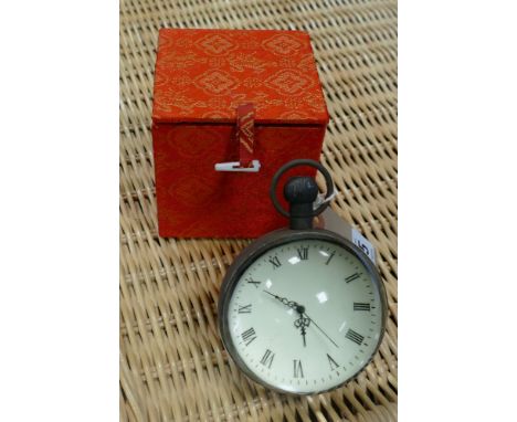 Glass ball table clock 