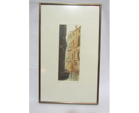 A limited edition pencil signed print of Venice, 48cm x 28cm