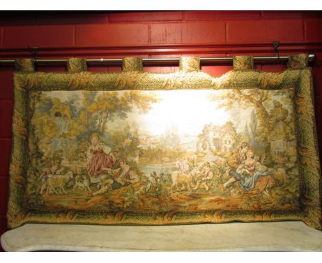A wall hanging tapestry 