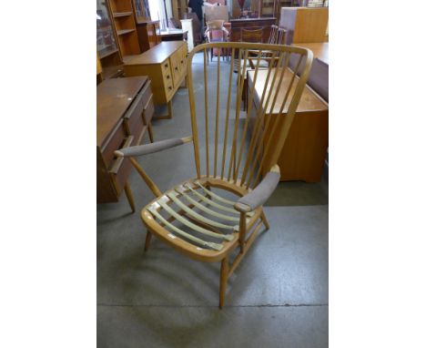 An Ercol Blonde beech Windsor armchair 